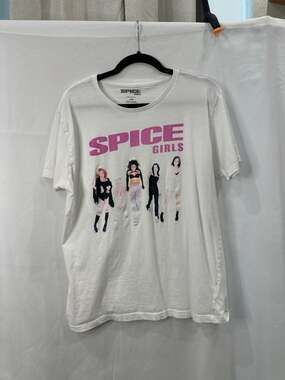 Spice Girls Official 2023 Group Photo Graphic T-Shirt White Size L
